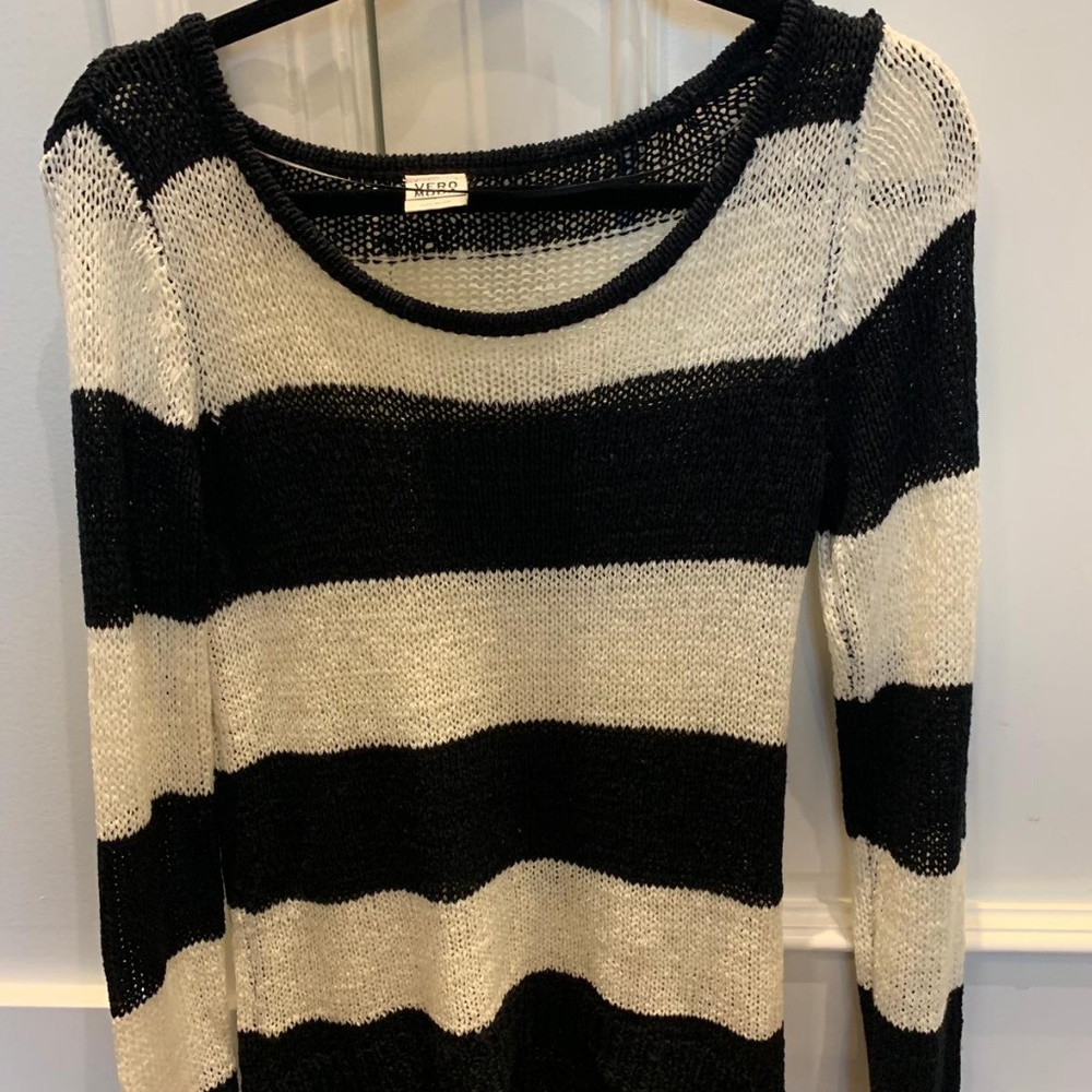 VERO MODA black and white thin sweater